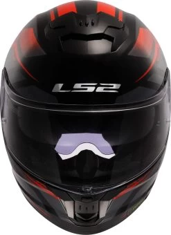 LS2 FF808 STREAM II 2 Integralhelm ECE 22.06 Mit Sonnenblende -Motorradbekleidungsgeschäft ff808 stream ii fury gloss black red 168082132 7