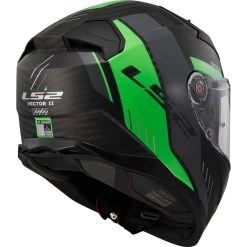 LS2 FF811 VECTOR II 2 CARBON Sport-Integralhelm ECE 22.06 Sonnenblende Pinlock Mit Extra Visier -Motorradbekleidungsgeschäft ff811 vector ii carbon grid green 4