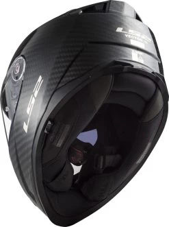 LS2 FF811 VECTOR II 2 CARBON Sport-Integralhelm ECE 22.06 Sonnenblende Pinlock Mit Extra Visier -Motorradbekleidungsgeschäft ff811 vector ii solid carbon 168115099 10