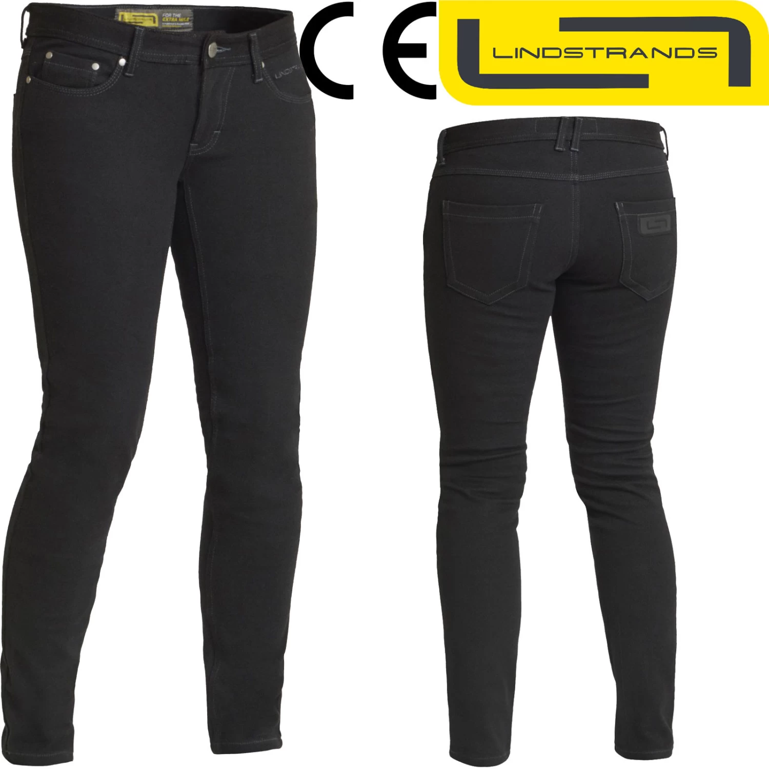 Lindstrands Motorradjeans FIDE LADY Stretch-Denim Slim-Fit Mit CE Knieprotektoren 4 Lindstrands Motorradjeans FIDE LADY Stretch-Denim Slim-Fit Mit CE Knieprotektoren – Bild 2