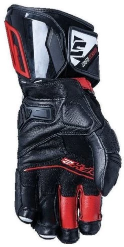 FIVE Motorradhandschuhe RFX2 Leder CE Stretch Cordura Belüftet Mit Verstärkungen -Motorradbekleidungsgeschäft five rfx2 black red motorcycle gloves 2