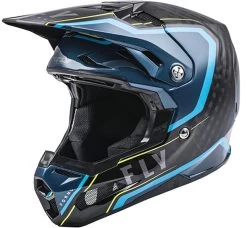 Fly Racing Crosshelm FORMULA CARBON Mit 12 K Carbon-Helmschale Ultraleicht -Motorradbekleidungsgeschäft fly formula axon black blue 0 1