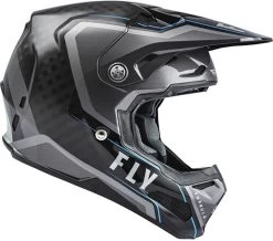 Fly Racing Crosshelm FORMULA CARBON Mit 12 K Carbon-Helmschale Ultraleicht -Motorradbekleidungsgeschäft fly formula axon black grey blue 1
