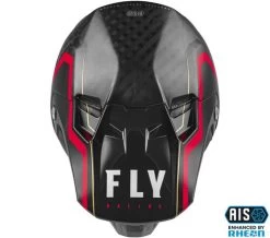 Fly Racing Crosshelm FORMULA CARBON Mit 12 K Carbon-Helmschale Ultraleicht -Motorradbekleidungsgeschäft fly formula axon black red 2 1