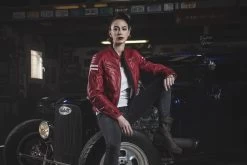 Segura Motorradjacke FUNKY LADY Für Damen Leder CE AAA Mit Thermofutter -Motorradbekleidungsgeschäft funky lady lively 01