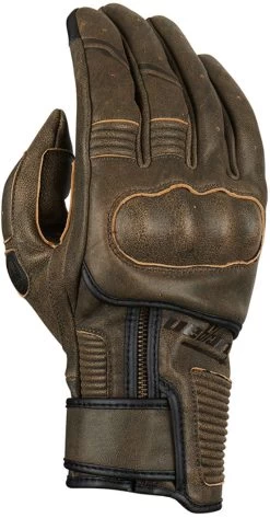 Furygan Motorradhandschuhe JAMES EVO RUSTED D3O Braun Leder CE Mit Protektoren -Motorradbekleidungsgeschäft furygan james evo rusted d3o gloves brown 01 1