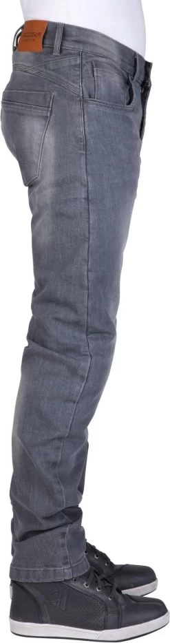 Modeka Motorradjeans GLENN II 2 Aramid Denim Stretch Hose Mit CE A Inklusive Knieprotektoren -Motorradbekleidungsgeschäft glenn2 312 soft grey s
