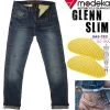 Modeka 5-Pocket Denim Motorradjeans GLENN SLIM Skinny Fit Mit Aramid Und SAS-TEC SC-1/KA Protektoren -Motorradbekleidungsgeschäft glennslim 304 haupt