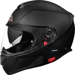 SMK Klapphelm GLIDE P/J Homologation Mit Sonnenblende -Motorradbekleidungsgeschäft glide basic flat black 1 1