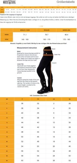 MotoGirl Motorrad-Leggings SHERRIE Damen CE AAA Mit Mesh-Futter Hoher Taille Und Protektoren -Motorradbekleidungsgeschäft groesse sherrie leggings