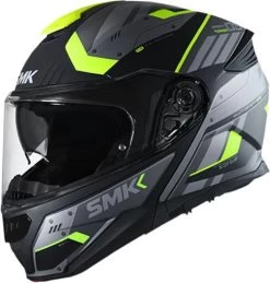 SMK Klapphelm GULLWING P/J Homologation Mit Sonnenblende -Motorradbekleidungsgeschäft gullwing tekker grau gelb 1 1