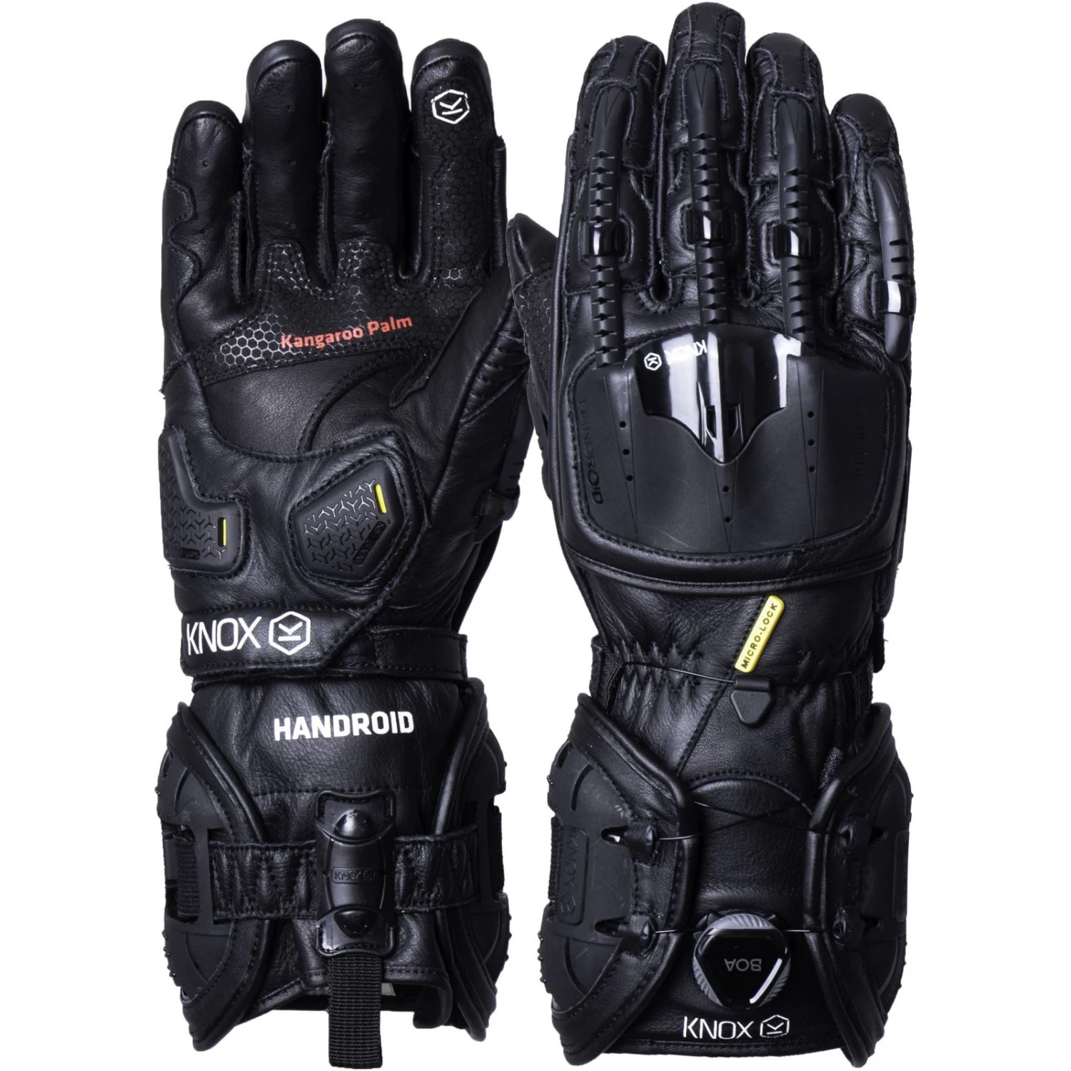 Knox Motorradhandschuhe HANDROID MK IV High-Performance CE BOA-Fit Leder Sport Lange Stulpe 6 Knox Motorradhandschuhe HANDROID MK IV High-Performance CE BOA-Fit Leder Sport Lange Stulpe – Bild 4