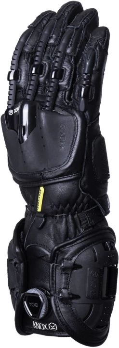 Knox Motorradhandschuhe HANDROID MK IV High-Performance CE BOA-Fit Leder Sport Lange Stulpe 29 Knox Motorradhandschuhe HANDROID MK IV High-Performance CE BOA-Fit Leder Sport Lange Stulpe -Motorradbekleidungsgeschäft handroid mkiv all black side2
