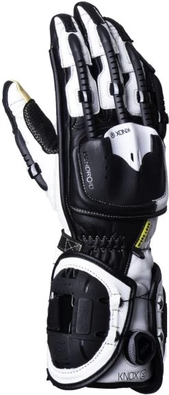 Knox Motorradhandschuhe HANDROID MK IV High-Performance CE BOA-Fit Leder Sport Lange Stulpe 39 Knox Motorradhandschuhe HANDROID MK IV High-Performance CE BOA-Fit Leder Sport Lange Stulpe -Motorradbekleidungsgeschäft handroid mkiv black white side3
