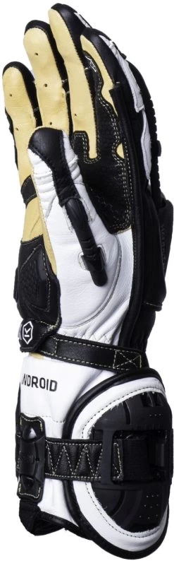 Knox Motorradhandschuhe HANDROID MK IV High-Performance CE BOA-Fit Leder Sport Lange Stulpe 40 Knox Motorradhandschuhe HANDROID MK IV High-Performance CE BOA-Fit Leder Sport Lange Stulpe -Motorradbekleidungsgeschäft handroid mkiv black white side4