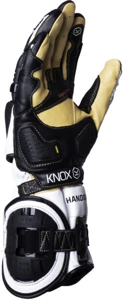 Knox Motorradhandschuhe HANDROID MK IV High-Performance CE BOA-Fit Leder Sport Lange Stulpe 41 Knox Motorradhandschuhe HANDROID MK IV High-Performance CE BOA-Fit Leder Sport Lange Stulpe -Motorradbekleidungsgeschäft handroid mkiv black white side5