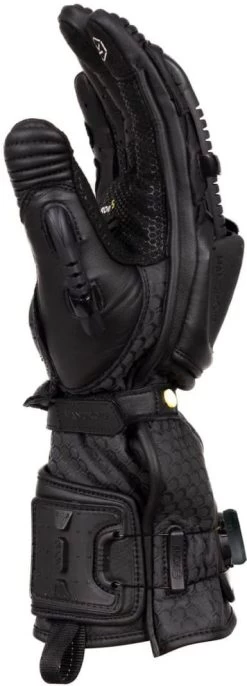 Knox HANDROID MK5 Motorradhandschuhe CE Mit BOA-Verschluss Lange Stulpe -Motorradbekleidungsgeschäft handroid black altered 1