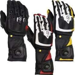 Knox HANDROID MK5 Motorradhandschuhe CE Mit BOA-Verschluss Lange Stulpe