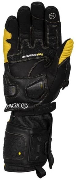 Knox HANDROID MK5 Motorradhandschuhe CE Mit BOA-Verschluss Lange Stulpe -Motorradbekleidungsgeschäft handroid yellow palm 2 768x768 1