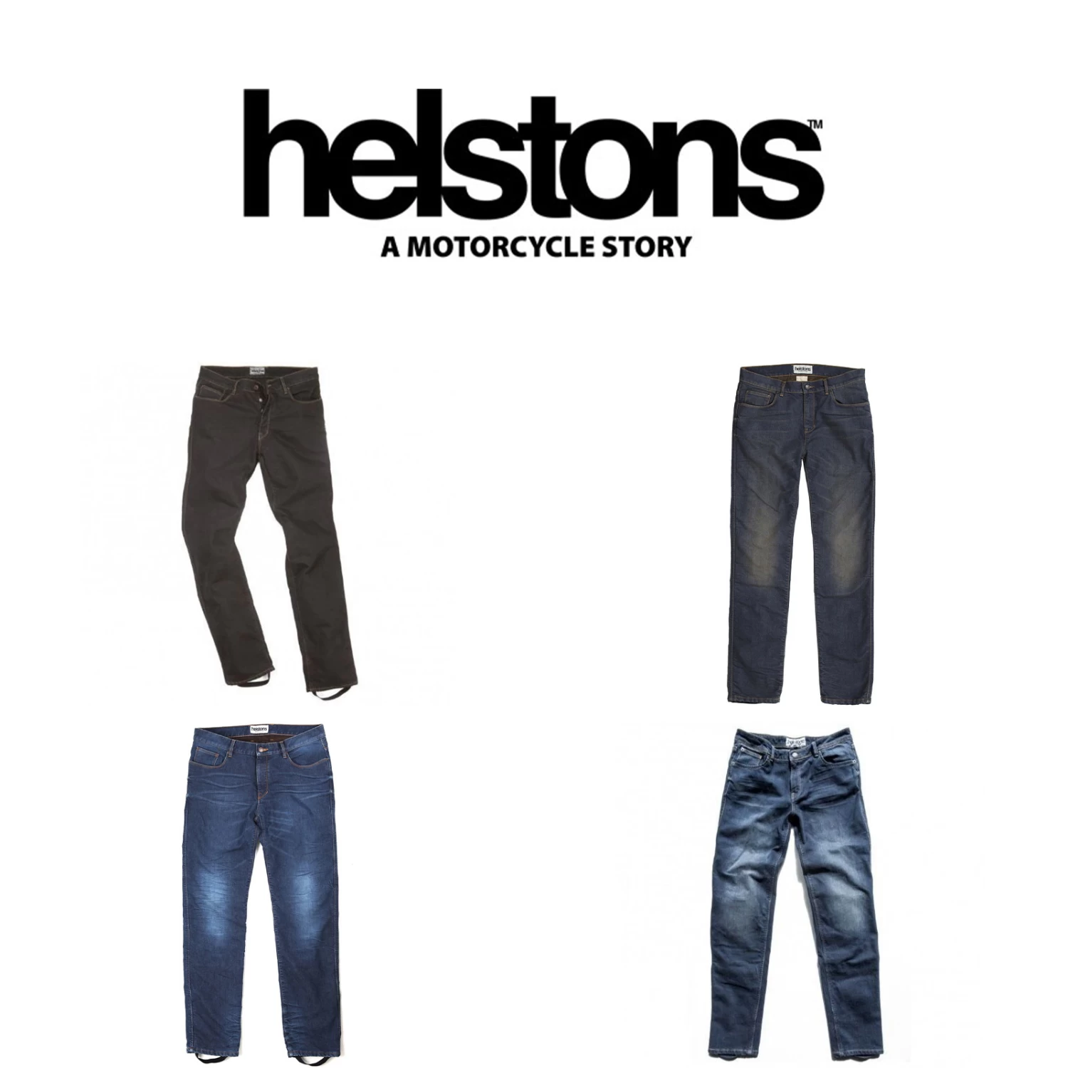 Helstons Motorradjeans CORDEN Straight-Fit Inklusive SAS-TEC Protektoren