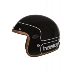 Helstons Jethelm CORPORATE Carbon-Fiberglas Helmschale Mit Sonnenblende Und Leder-Innenausstattung -Motorradbekleidungsgeschäft helstons corporate carbon black 2