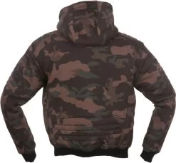 Modeka Motorrad-Hoodie HOOTCH Leger Blouson-Fit Mit Lederpaspeln Und Aramid -Motorradbekleidungsgeschäft hootch 85 r