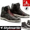 Stylmartin Motorradschuhe IRON Leder Sneaker Wasserdicht Mit CE Und Knöchelprotektoren -Motorradbekleidungsgeschäft iron haupt
