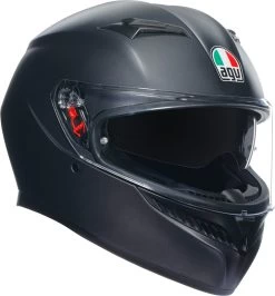 AGV Integralhelm K3 ECE 22.06 Mit Sonnenblende Und Max Vision Pinlock -Motorradbekleidungsgeschäft k3 2206 solid schwarz matt 1 1