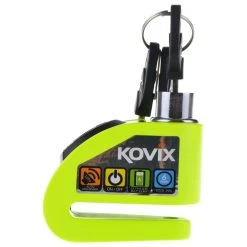 Kovix Alarm Bremsscheibenschloss KD6 Mit 6mm Pin 120dB Protection Level 6 -Motorradbekleidungsgeschäft kd6 fluo gruen 3