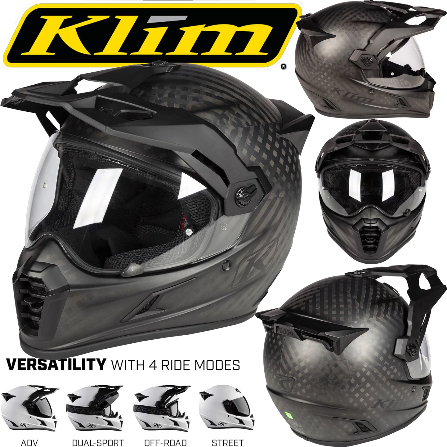 Klim Endurohelm KRIOS PRO Adventure Helm Carbon ECE 5 Klim Endurohelm KRIOS PRO Adventure Helm Carbon ECE – Bild 3