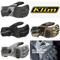 Klim Gore-Tex Motorradhandschuhe ADVENTURE SHORT GTX Leder Mit Gore-Grip-Technologie