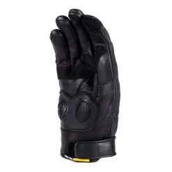 Knox Motorradhandschuhe HADLEIGH Wasserdicht Leder Kurze Stulpe 3-Jahreszeiten -Motorradbekleidungsgeschäft knox hadleigh schwarz 4