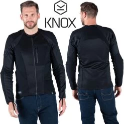 Knox Protektorenshirt URBANE PRO MK2 Für Herren CE Mit Micro-Lock Protektoren -Motorradbekleidungsgeschäft knox urbane pro mk2 herren schwarz haupt