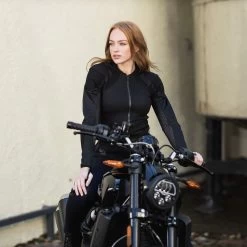 Knox Protektorenshirt URBANE PRO MK2 LADY Für Damen Mit Micro-Lock Vollprotektoren -Motorradbekleidungsgeschäft knox urbane pro mk2 schwarz 2