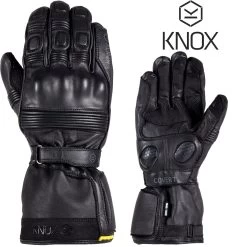 Knox Motorradhandschuhe COVERT MK3 3-Jahreszeiten Wasserdicht Mit Softleder Und Protektoren