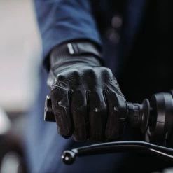 Knox Damen-Motorradhandschuhe HADLEIGH MK2 Leder Wasserdicht Mit Protektoren -Motorradbekleidungsgeschäft knox hadleigh mk2 schwarz 3