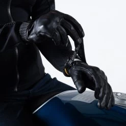 Knox Damen-Motorradhandschuhe HADLEIGH MK2 Leder Wasserdicht Mit Protektoren -Motorradbekleidungsgeschäft knox hadleigh mk2 schwarz 5