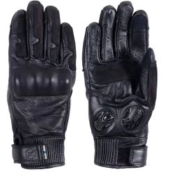 Knox Damen-Motorradhandschuhe HADLEIGH MK2 Leder Wasserdicht Mit Protektoren -Motorradbekleidungsgeschäft knox hadleigh mk2 schwarz both 1