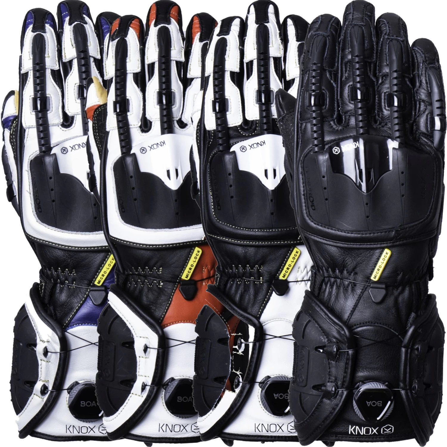 Knox Motorradhandschuhe HANDROID MK IV High-Performance CE BOA-Fit Leder Sport Lange Stulpe 5 Knox Motorradhandschuhe HANDROID MK IV High-Performance CE BOA-Fit Leder Sport Lange Stulpe – Bild 3