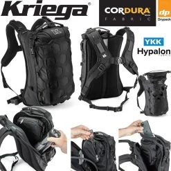Kriega Rucksack TRAIL 18 Cordura Air-Mesh Wasserdicht Reflektierend Mit Hüftgurt