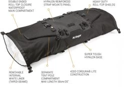 Kriega Hecktasche US-40 DRYPACK Mit Cordura 40 Liter Wasserdicht Motorrad-Gepäcktasche Mit Zwei Eingängen -Motorradbekleidungsgeschäft kriega us40 details1