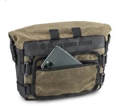 Kriega Lenkertasche ROAM HANDLEBAR BAG Roland Sands Design Wasserdicht Mit Smartphone-Tasche -Motorradbekleidungsgeschäft kriega roam handlebar bag ranger 3