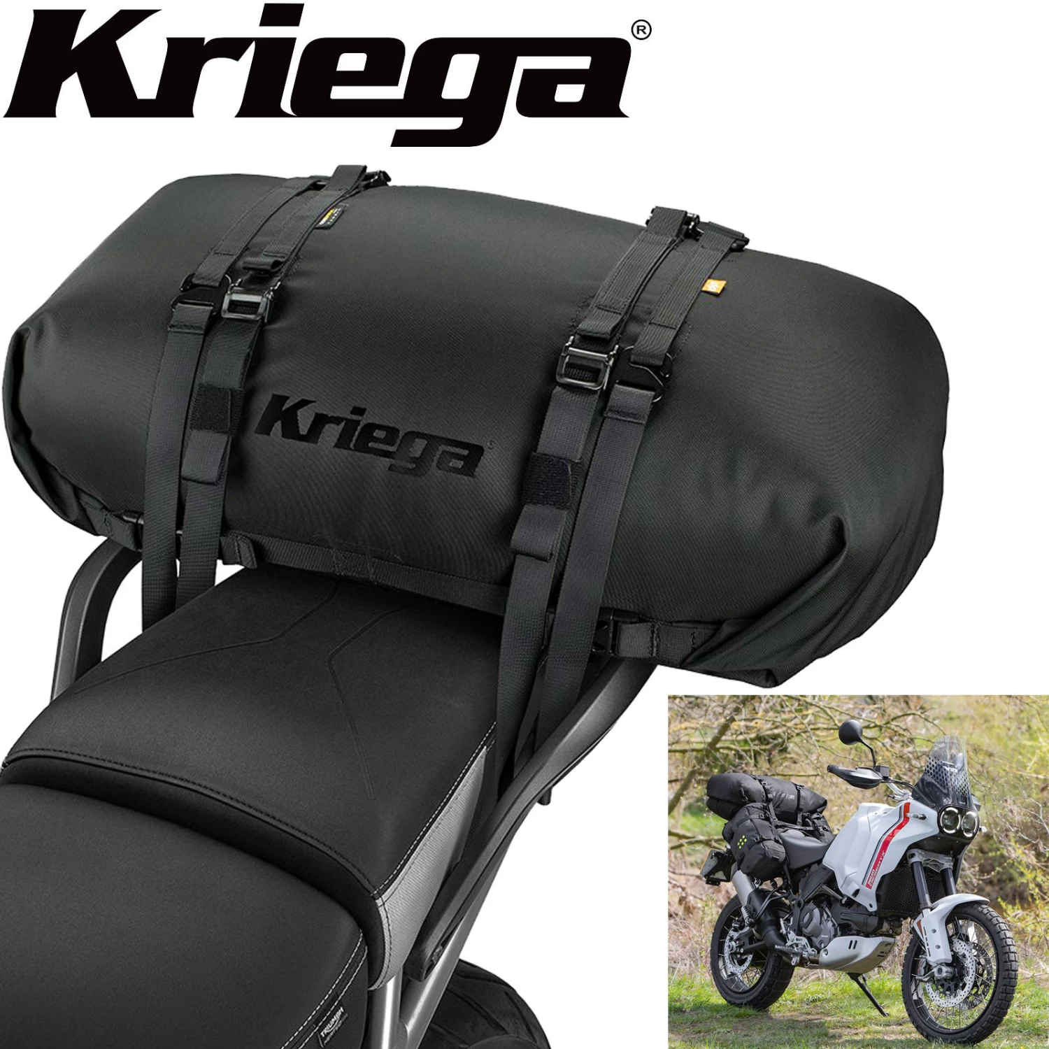 Kriega ROLLPACK 40 Gepäckrolle Motorrad 100% Wasserdicht Cordura Leicht 3 Kriega ROLLPACK 40 Gepäckrolle Motorrad 100% Wasserdicht Cordura Leicht