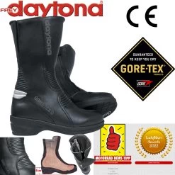 Daytona Gore-Tex Damenstiefel LADY PILOT GTX Mit 6 Cm Fersenerhöhung Und Fersenreflektor