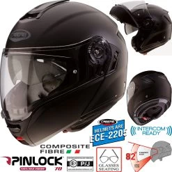 Caberg Klapphelm LEVO Mit Panorama Sichtfeld P/J Homologation Sonnenblende Und Pinlock