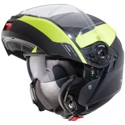 Caberg Klapphelm LEVO Mit Panorama Sichtfeld P/J Homologation Sonnenblende Und Pinlock 40 Caberg Klapphelm LEVO Mit Panorama Sichtfeld P/J Homologation Sonnenblende Und Pinlock -Motorradbekleidungsgeschäft levo matt schwarz gelb 2