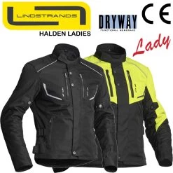 Lindstrands Damen-Motorradjacke HALDEN LADIES Wasserdicht Mit CE AA