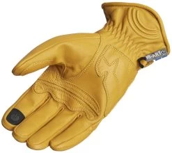 Lindstrands Motorradhandschuhe LAUDER Leder CE -Motorradbekleidungsgeschäft lindstrands lauder gelb 2