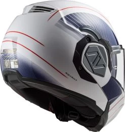 LS2 Klapphelm FF906 ADVANT Modularhelm ECE 22.06 P/J Homologation 180 Grad Kinnteil Sonnenblende Pinlock -Motorradbekleidungsgeschäft ls2 ff906 advant cooper white blue 02
