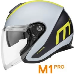 Schuberth Jethelm M1 PRO Mit Großem Visier Und Getönter Sonnenblende -Motorradbekleidungsgeschäft m1 pro triple yellow haupt 5